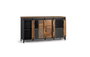 GINER Y COLOMER Buffet de style industriel en bois de manguier et métal noir